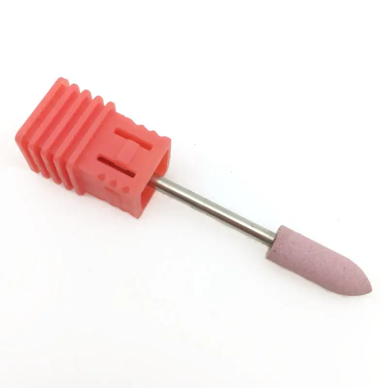 1 шт. резиновый кремниевый сверло для ногтей с цилиндрической головкой, буфет для ногтей, аппарат для маникюра, аксессуары для дизайна ногтей, пилки для ногтей, инструменты для лака - Цвет: 146-Pink