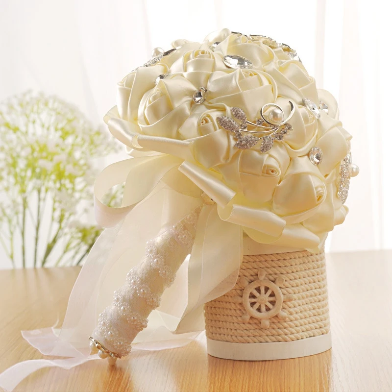 Цветы для невесты, романтический свадебный красочный букет невесты, поддельный свадебный букет