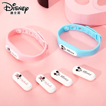 

Disney Mickey Minne Mouse Kids Mosquito Bracelet Silica Gel Wristband For Girls Summer Mosquito Anti Mosquito Band Makeup Toys