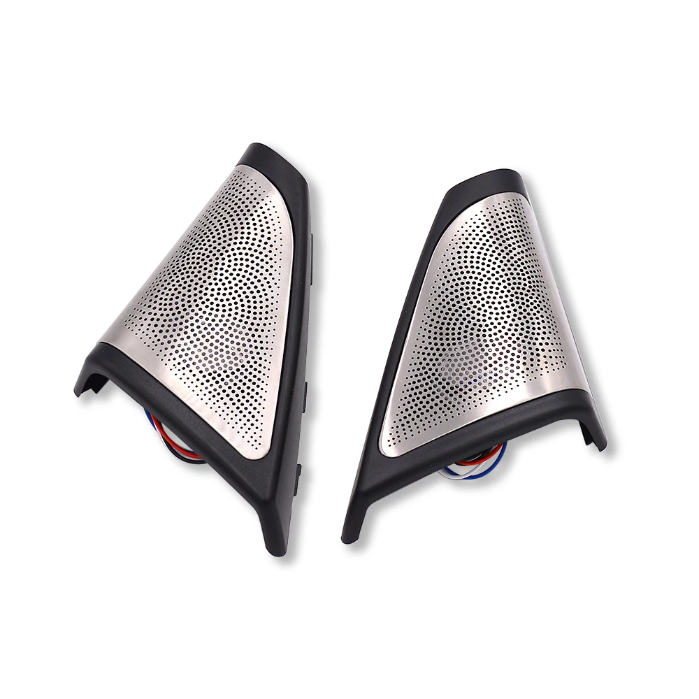 Car tweeter covers for bmw f10 f11 series high quality glow speaker audio trumpet head treble lid before and after loudspeaker