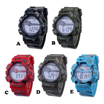 

Montre Fashion Multifunctional Sports Watch Digital Electronic Camouflage Waterproof Watch Casual Luxurious Wristwatch Relogio
