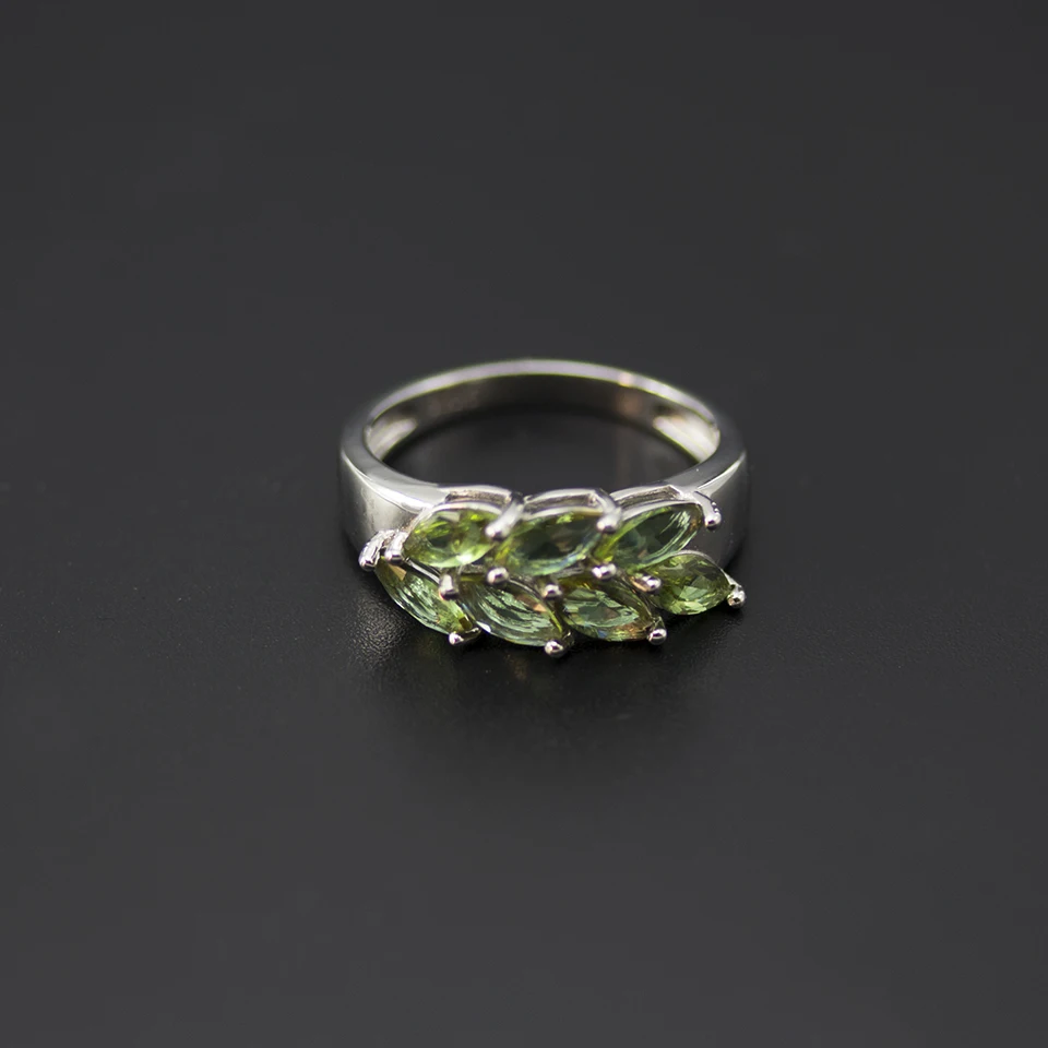 Bolai Nano Diaspore Leaf Кольцо 925 пробы, серебро, изменение цвета, сультанит, создан драгоценный камень, хорошее ювелирное изделие для женщин, обручальные кольца