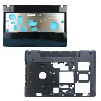 

New For Lenovo G580 G585 TOP COVER Palmrest Upper Case+Bottom Base Cover Case 60.4SH33.021 60.4SH01.001