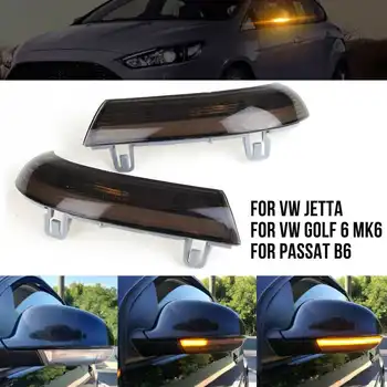 

2pcs Dynamic Car LED Turn Signal Light Side Wing Mirror Indicator for VW GOLF 5 GTI V MK5 Jetta Passat B5.5 B6 Sharan Superb