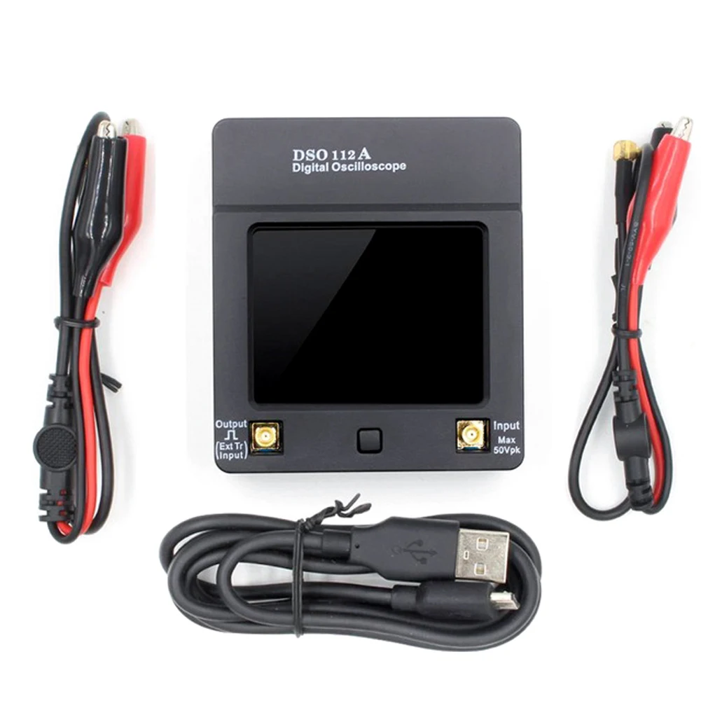 

TFT Mini Digital Oscilloscope Touch Screen Portable USB Oscilloscope Interface 2MHz 5Msps Electronic Instrument Profession S17