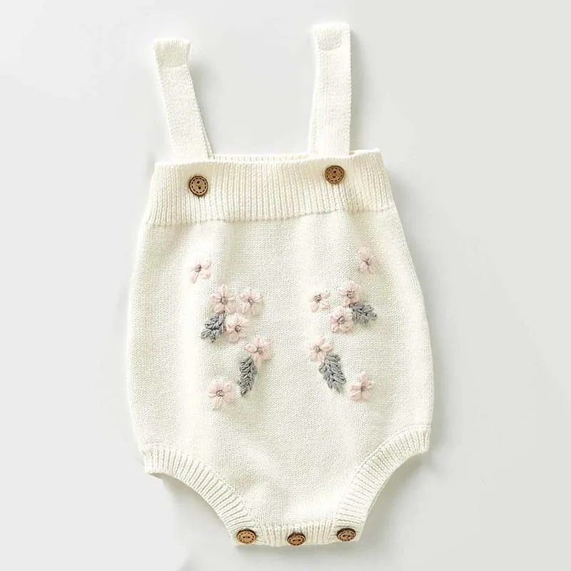 Knitted Baby Bodysuit Set Kids Sweater Cotton Newborn Baby Girls Cardigan Bodysuit Toddler Clothes Jumpsuit For Kids Overalls baby clothes in sets	 Baby Clothing Set