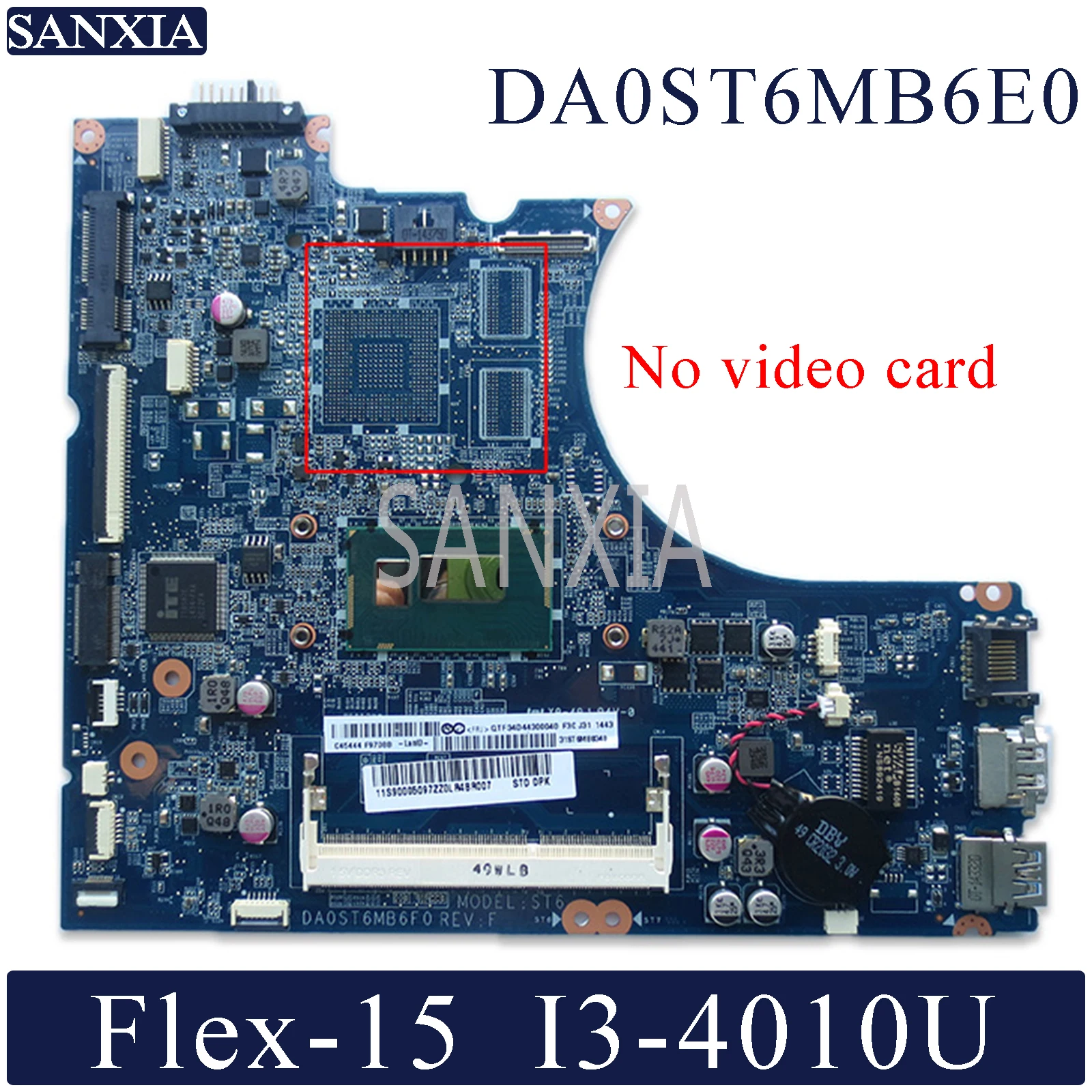 Kefu DA0ST6MB6E0 ноутбук материнская плата для Lenovo Flex-15 оригинальная материнская плата I3-4010U