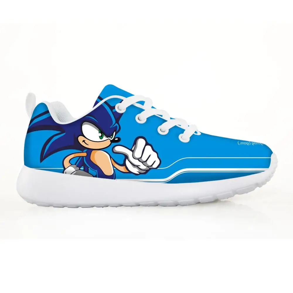 Новинка года; детская обувь; кроссовки Sonic для детей; удобная дышащая обувь на шнуровке для мальчиков и девочек