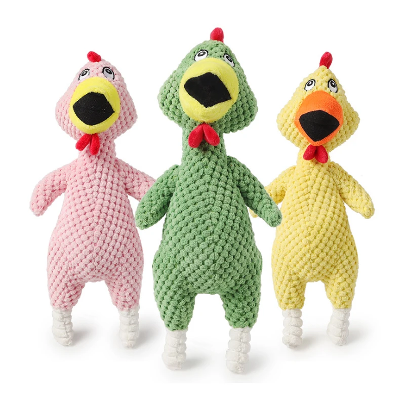 

GUIBOBO Dog Cat Squeak Toy Home Decoration Pineapple Artificial Screaming Chicken Plush Vocal NO0205161208