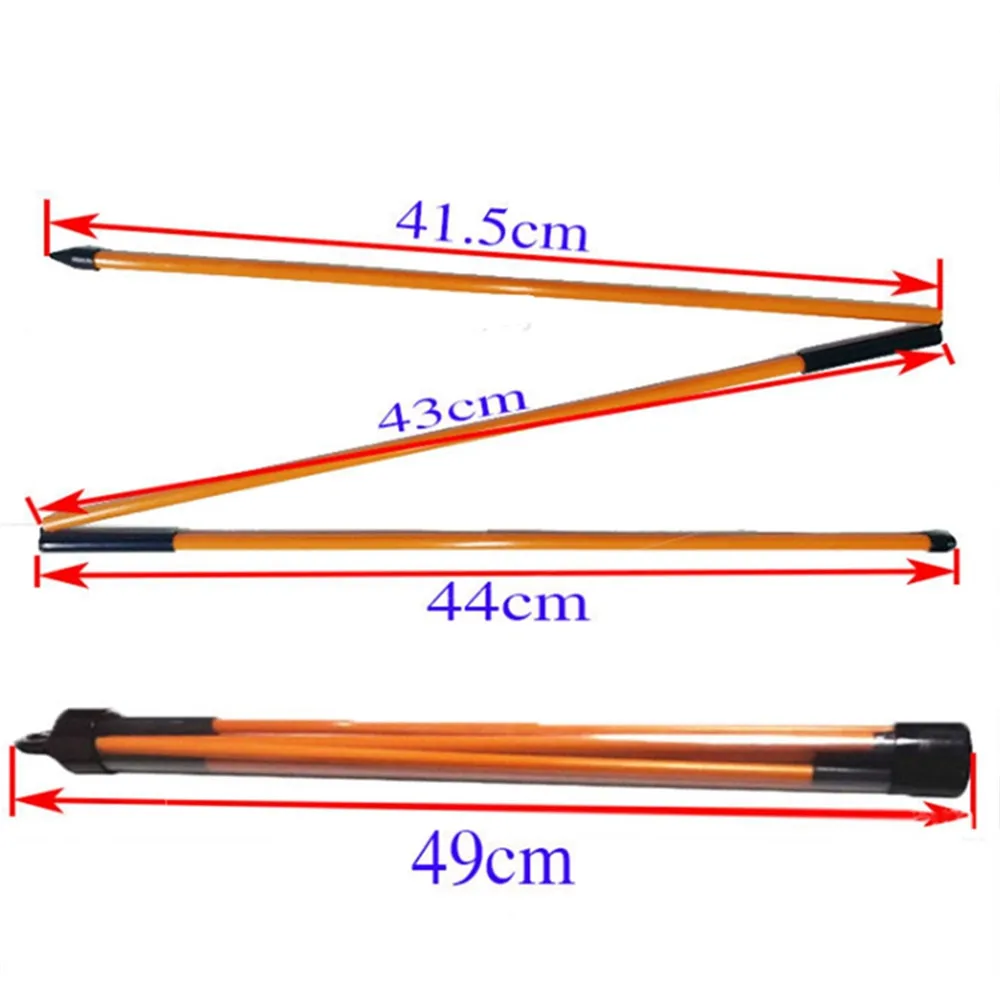 2Pc Foldable UV Coated Golf Alignment Sticks Training Equipment Aid Robs For Correct Ball Direction