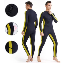 

Unisex 2MM Neoprene Diving Suits Full Long Sleeve Keep Warm Front Zip Surfing Swimming Wetsuit Swimming Underwater Sports