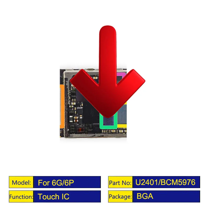 1-5 шт./лот BCM5976 контроллер экрана ic U2401 для iPhone 6/6 plus 6 P 6G белый драйвер Meson Touch chip