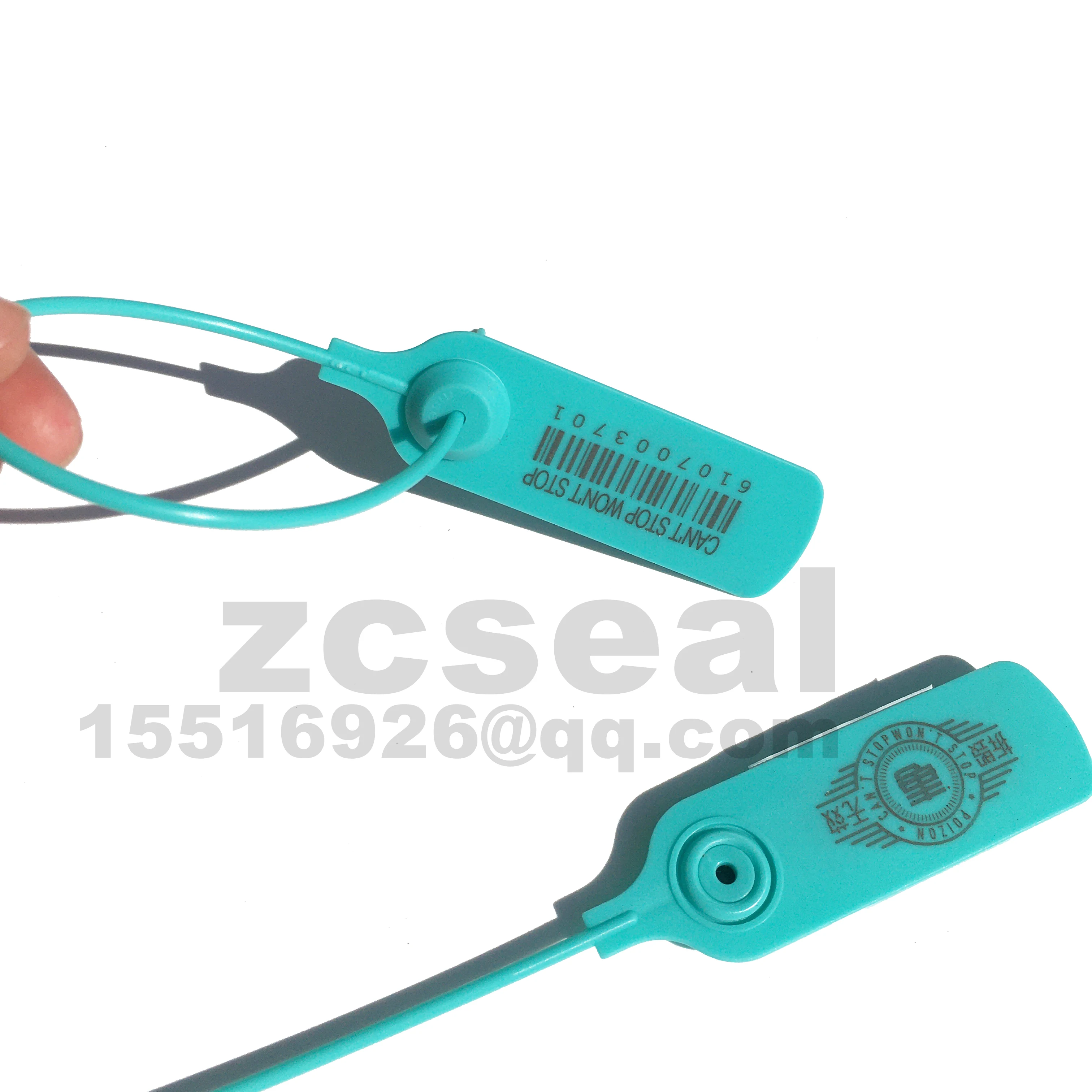 300mm plastic seals 100pcs security unsustainable anti fake disposable luxurious tag guard label flag zhengcheng seal