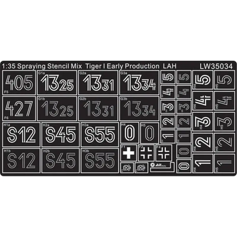 AM-WORKS LW35034 1/35 Второй мировой немецкий Tiger I ранний Prod. 1. Pz.Div набор деталей для