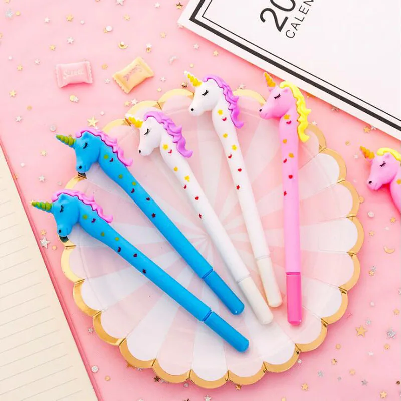 9 шт./лот, гелевая ручка с галлюцирующей звездой и Луной для письма, Papelaria, 0,38 мм, черные чернила, офисные школьные принадлежности, Канцтовары,, G215
