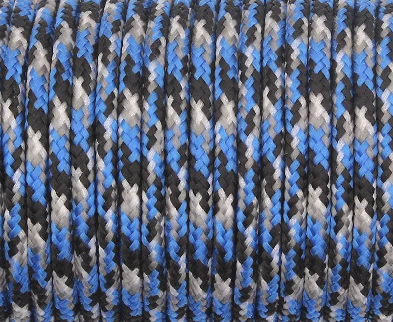 blue camo Паракорд CAMPINGSKY 2 мм Паракорд парашютный шнур веревка - Цвет: blue camo