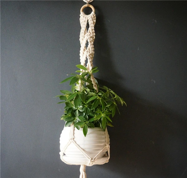 Новое поступление, подвеска для растений из макраме ручной работы, горшочек, вешалка для комнатных растений, садовая вешалка для растений