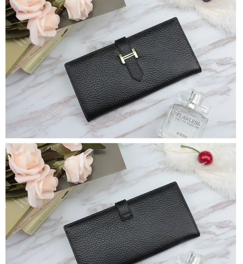 New Fashion Cell Phone Wallet Purse Genuine Leather Card Holder Hot Sale Womens Purses And Handbag Designer Long Card Wallet