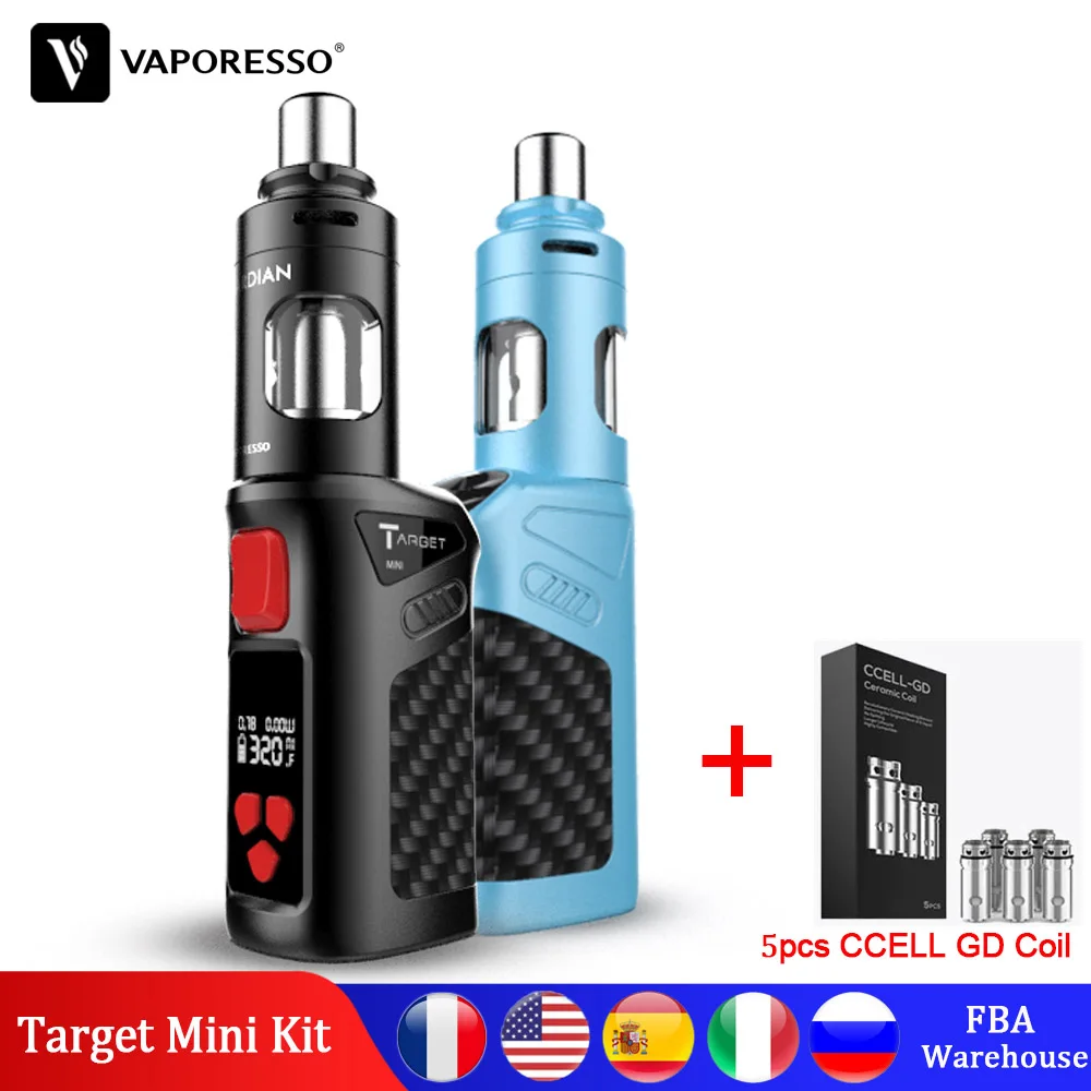 Испаритель Vaporesso мини-набор встроенный аккумулятор 1400 мАч бокс-мод атомайзер