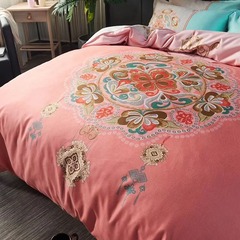 

Autumn And Winter New Products Version of the Flower Four-piece Set AB Version of Activity Printed Ecology Sanding Bedding Artic
