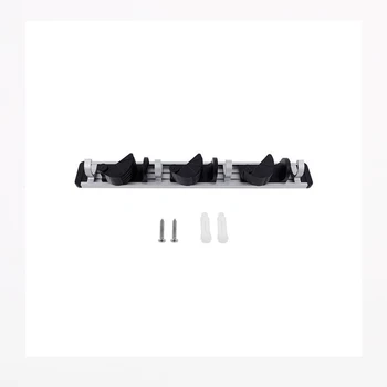 

ABS plastic+ aluminium alloy Multifunctional Mop Holder Hanger for Home Kitchen Garage Storage Broom Organizer Wall Mounted Hook
