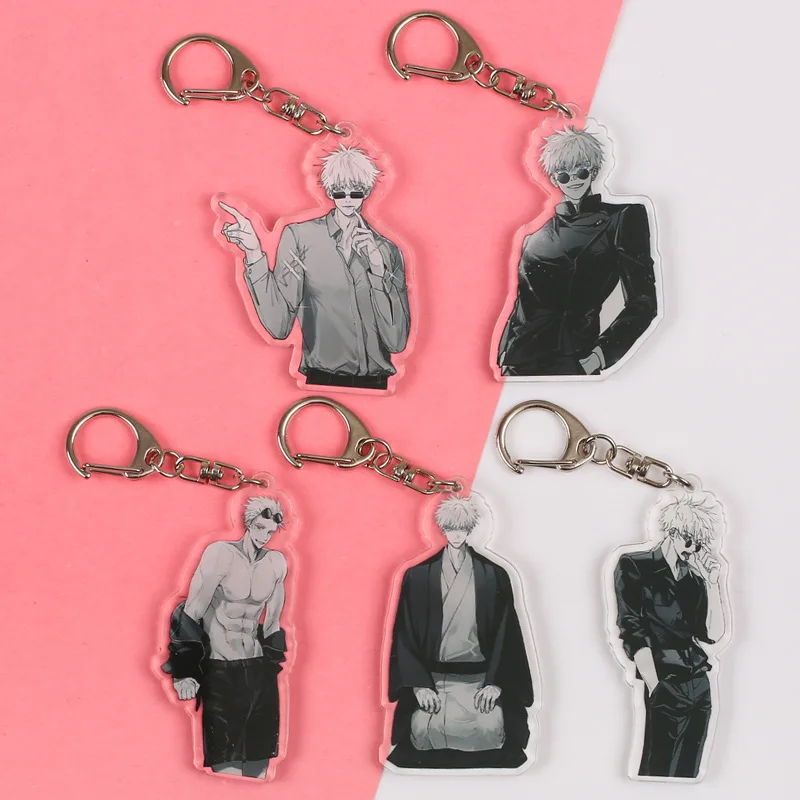 DrStone Anime Schlüsselanhänger Set - 6 Acryl Keychains Mit Verschiedenen Charakteren