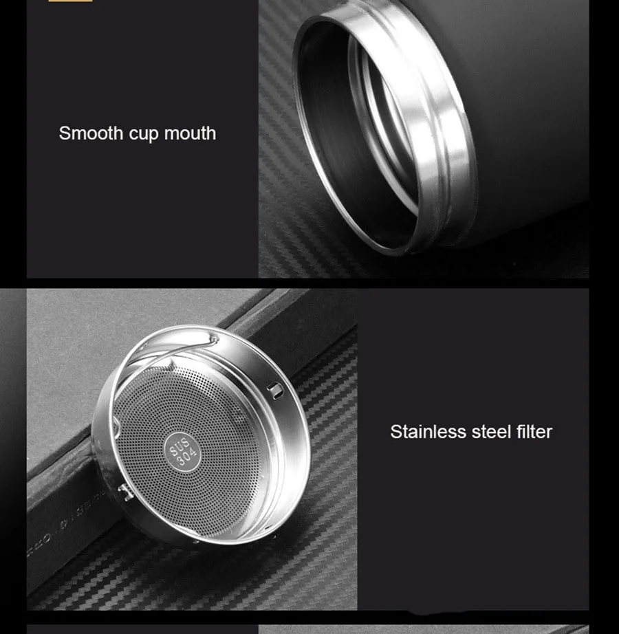 XYKIT 400/680ML Thermos Tea coffee mug Insulated Cup 304 Stainless Steel Thermo Mug Water Bottle Vacuum Flask Travel Coffee Mug