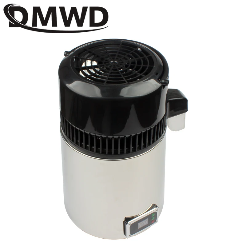 Goede DMWD Zuiver Water Distilleerder 304 Roestvrijstalen Gedestilleerd Water Machine Dispenser Filter 4L Dental Destillatie Purifier 110V 220V