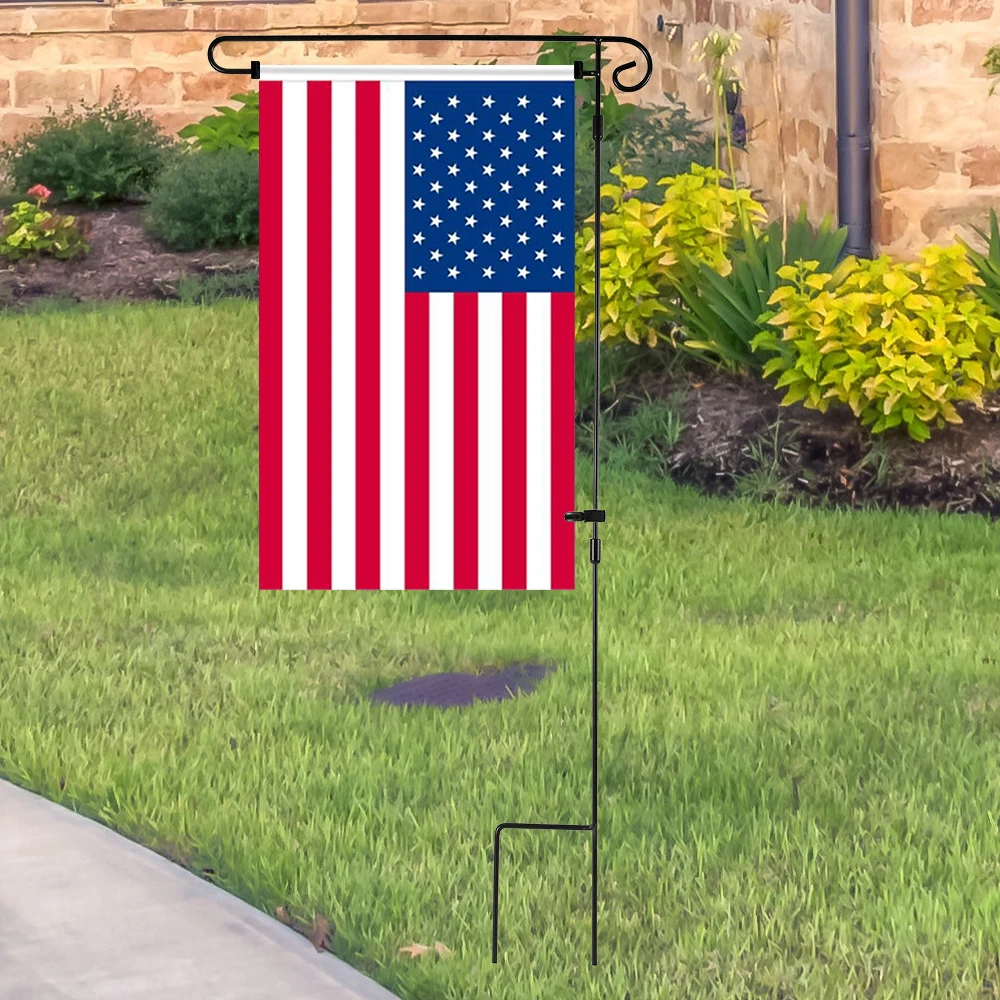 Garden Flag Pole Outdoor Yard Flags Stand Holder Banner Bracket Stoppers Flag Post Flagpole Holiday Theme New Arrival