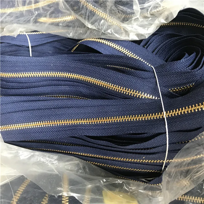 

10m/lot 3# Long Continuous YKK Metal Zipper Chain Black Navy Blue with Slider Pocket Suitcase Handbag Tailor Sewing Accessories