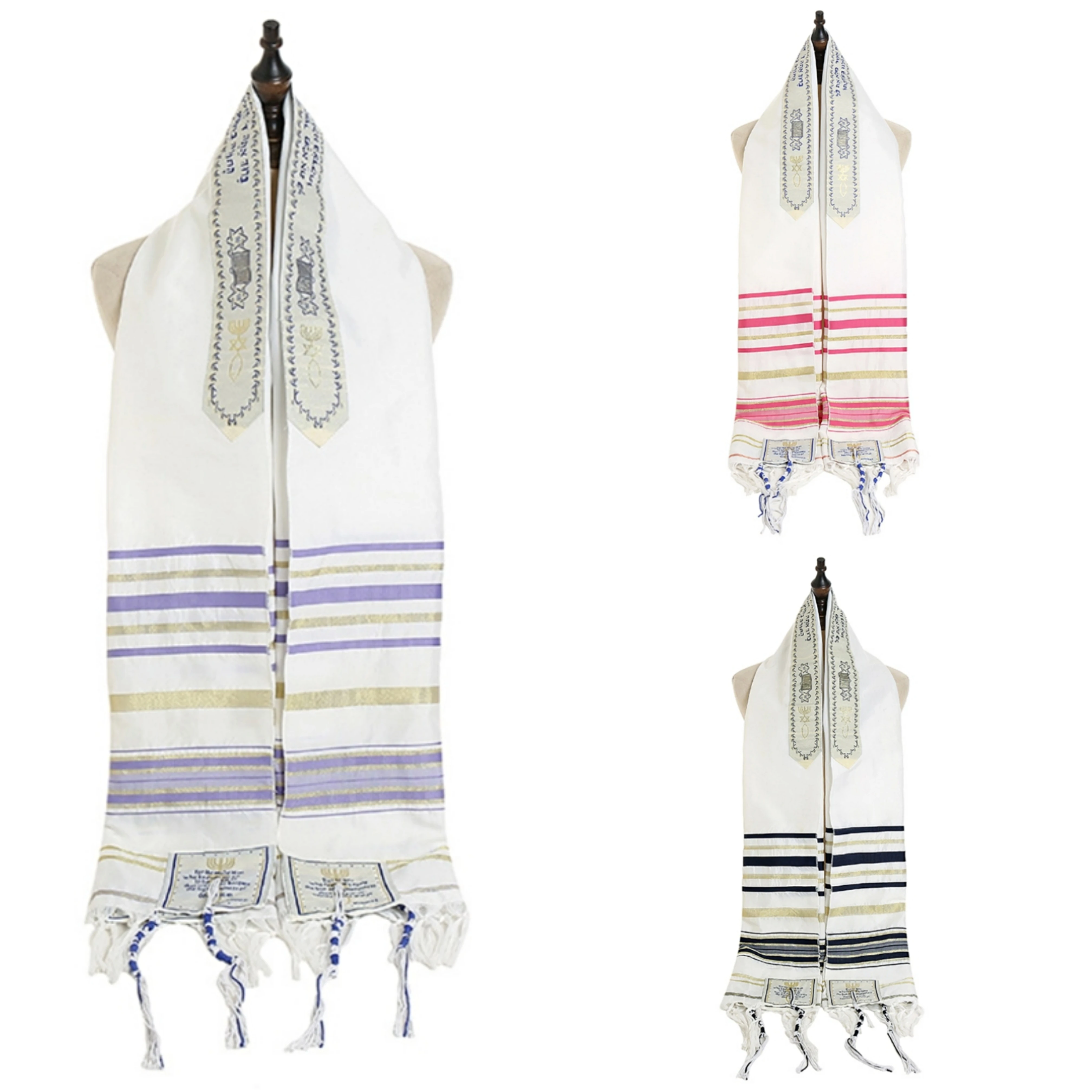 Tallit молитвенная шаль для женщин фиолетовая мужчин бар мицвы |