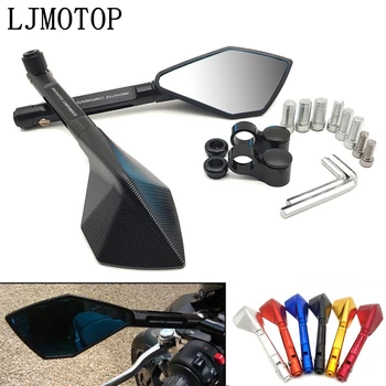 

Universal Motorcycle Rearview Mirror Moto side Mirrors CNC black For Yamaha VMAX 1200 NMAX 125 Tenere 700 YZF R120