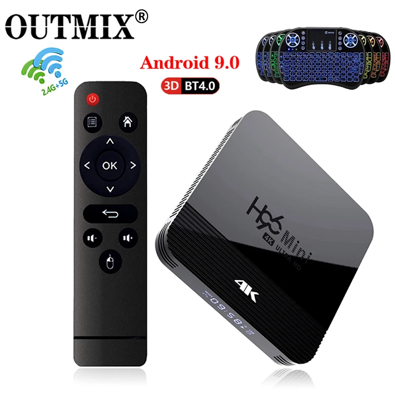 

Android Box H96 Mini H8 TV Box Android 9.0 2GB 16GB RK3228 2.4G/5G Wifi BT4.0 4K Google Play Netflix Youtube Hulu Media Player