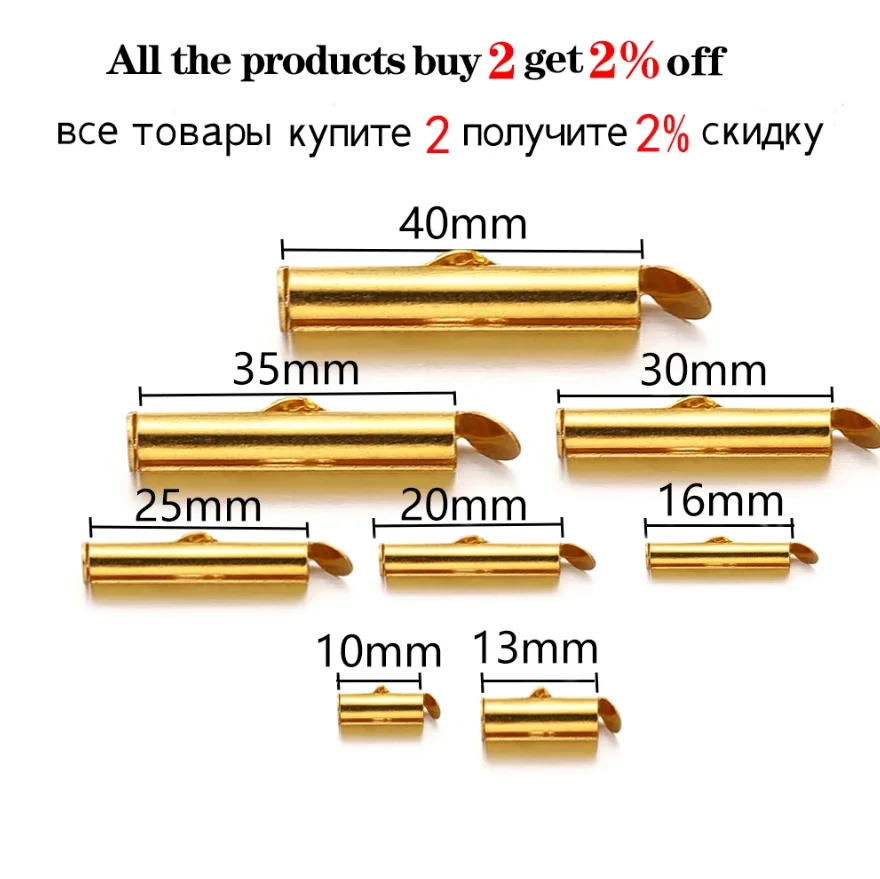 10-Piece Metal Bracelet End Connectors with Extending Lobster Clasps