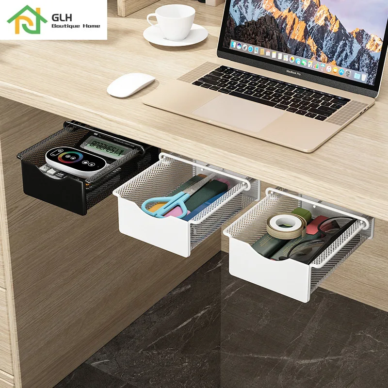 Metal Desk Bottom Storage Racks Drawers Under Desks Office Supplies