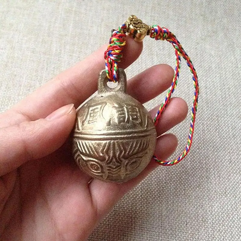 Camping Bear Bell 37mm Hot Varieties Chinese Tibetan Bells Tiger Gift Bell Head Brass