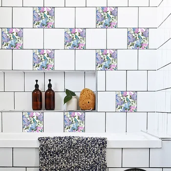 

10Pcs Tidy Decor Sticker Removable Wall Sticker Self Adhesive Tile Sticker Art Decal Kitchen Backsplash Bathroom Tidy Protection