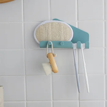 

New Wall Mount Tablet Phone Holder Kitchen Bathroom Adhesive Wall Mount Holder Racks With Hook Drop Shipping