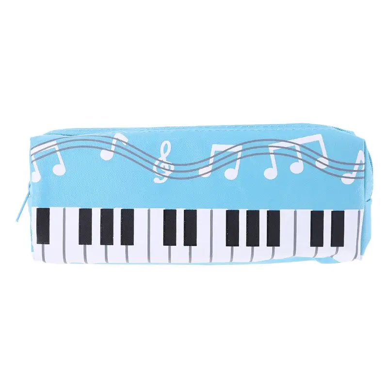 

Music Notes Piano Keyboard Pencil Case Large Capacity Pen Bags Stationery Office