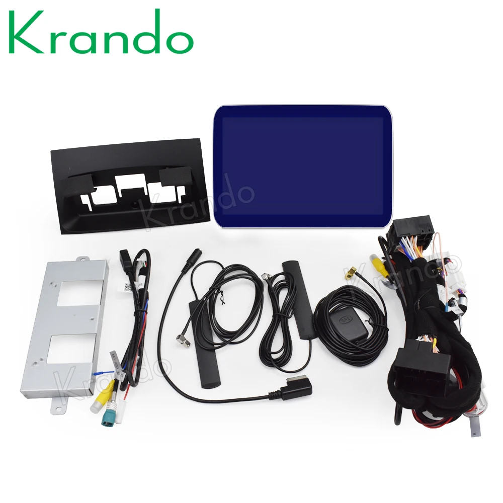 Krando Android 8,1 8,4 'IPS 4+ 64 синий дисплей стерео радио навигация для BENZ ML-Class W166 2012- мультимедийный плеер gps