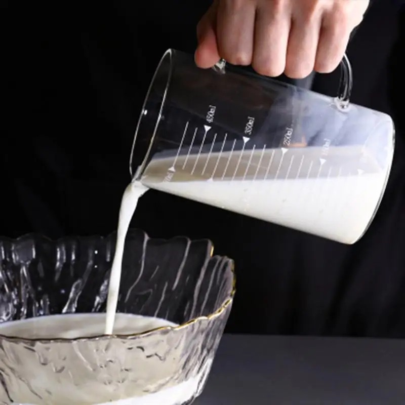 Measuring Cup High Borosilicate Glass Temperature Resistant Measuring Glass Measuring Cup with Scale Storage Cup