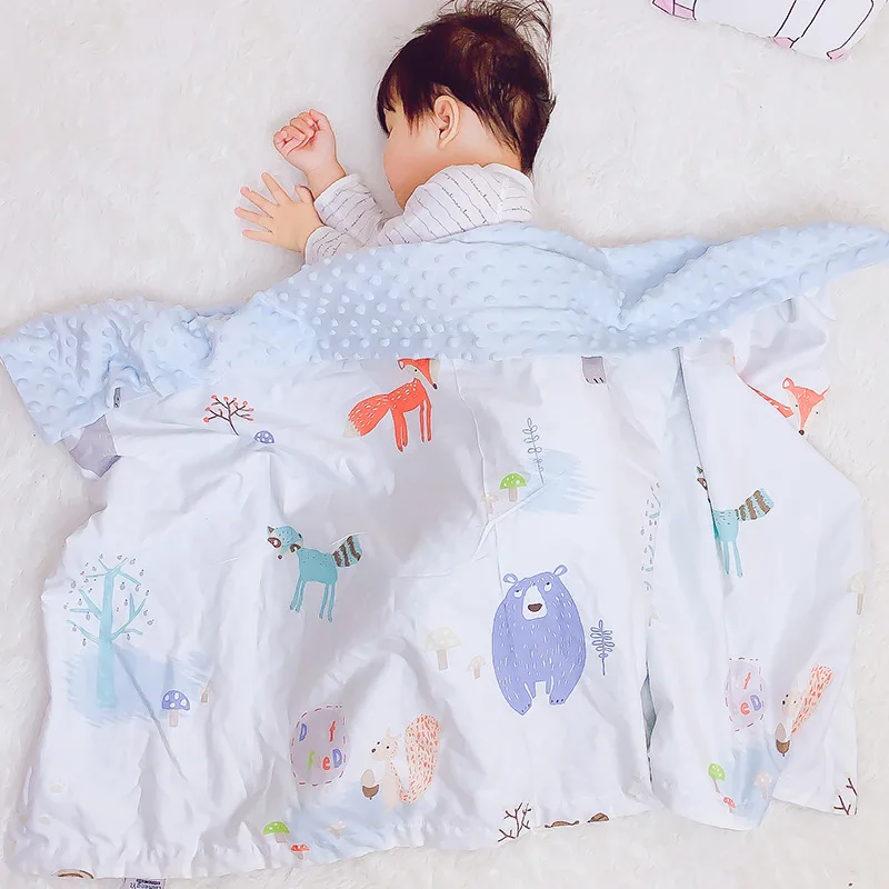 

155X115 Pure Cotton Baby Blanket Baby Pacify Peas Blanket Children Quilt Blankets Trolley Blanket BABY'S BLANKET