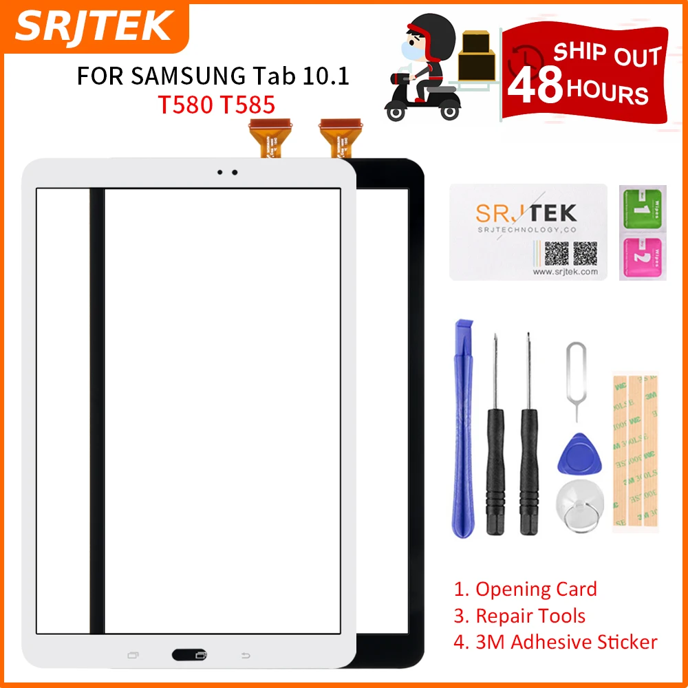 Pantalla táctil para Samsung Galaxy Tab A 10,1 T580, digitalizador con Sensor de cristal, SM-T580 de repuesto para tableta, 10,1, SM-T585