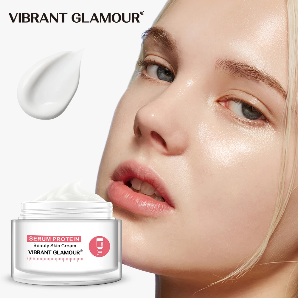 VIBRANT GLAMOUR Serum Protein Face Cream Repair Anti Wrinkle Reduce Red Blood Anti allergy Aloe Hydration Moisturizing Skin Care|Facial Self Tanners & Bronzers| - AliExpress