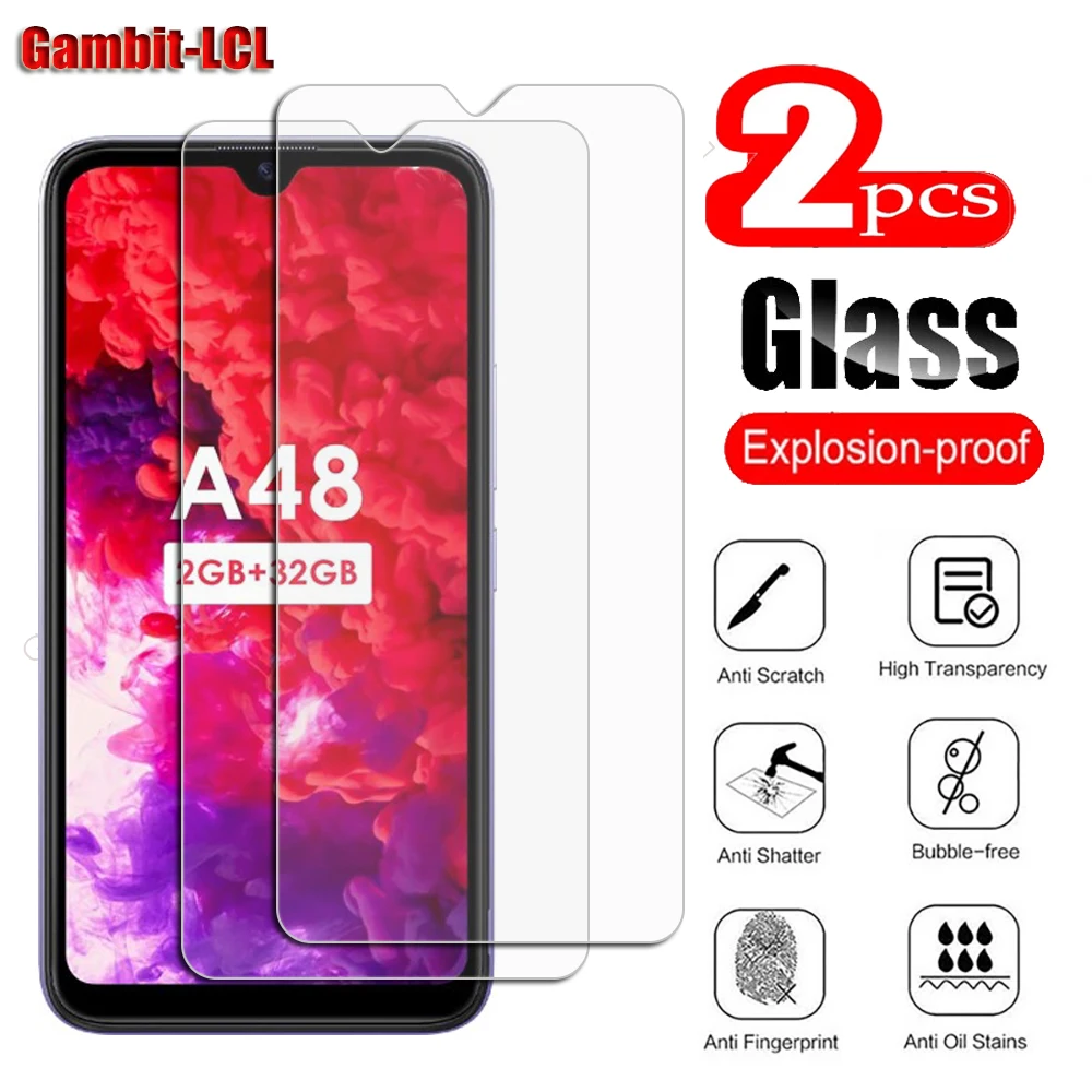 Оригинальное защитное закаленное стекло для Itel A48 6,1 дюйма ItelA48, 2 шт., защитная пленка для экрана