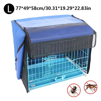 

Dog Cage Cover Pet Mosquito Cover Net Windproof Rain Dog Crate Cover