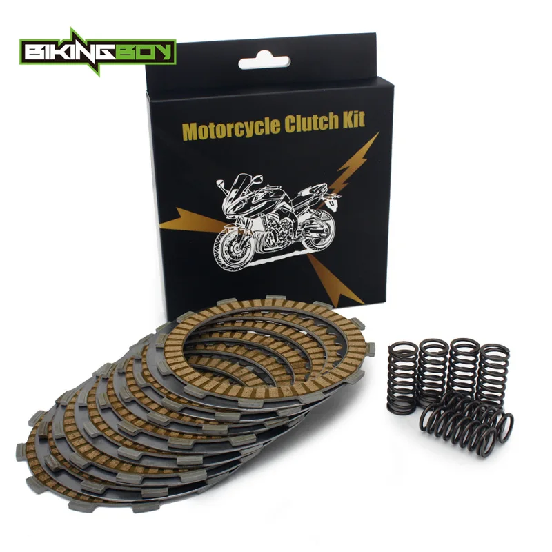 

BIKINGBOY CRF450R 02-08 CRF450X 05-17 16 15 14 13 12 11 CRF 450 R X Clutch Friction + Steel Separator Plates Heavy Duty Springs