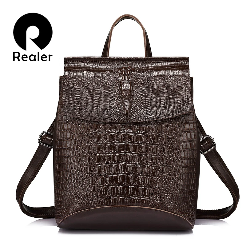 REALER Brand Fashion Women Backpack 