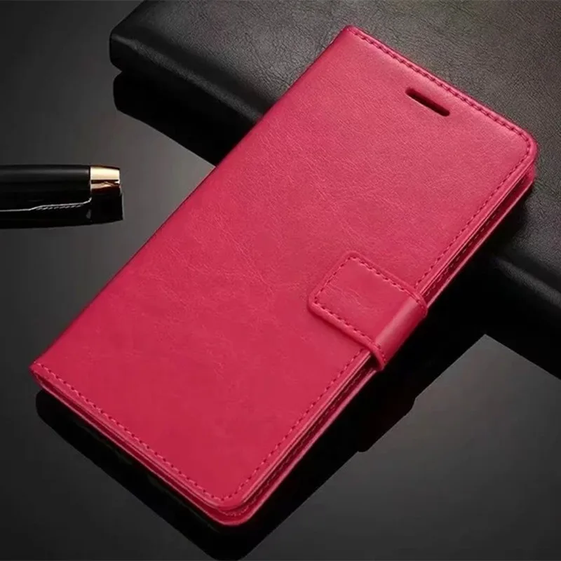 Кожаный чехол-бумажник чехол для Huawei Y6 Pro Y7 Prime Y9 Honor Play 9i 9N 7X 8X Max 8C 8A 9 10 Lite 6C чехол с откидной крышкой - Цвет: Розовый