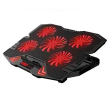 Игровой ноутбук кулер пять вентиляторов светодиодный экран два usb-порта ноутбук охлаждающий вентилятор подставка для ноутбука 12-15,6 дюймов ноутбук